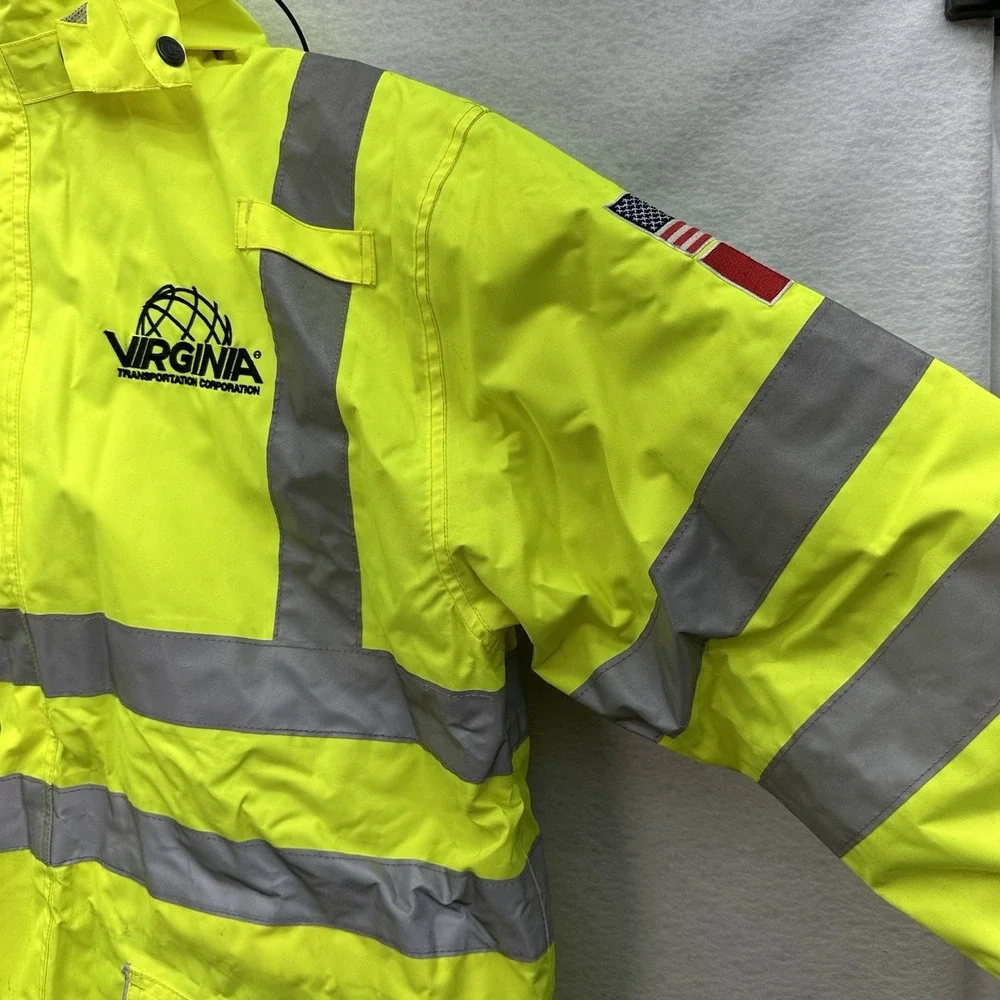 Game Hi Vis 6-in-1 Safety Jacket ANSI Reflective Waterproof Yellow Size L
